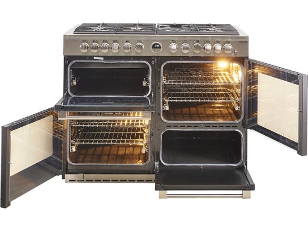 Stoves Sterling Deluxe S1100DF Stainless steel - thumbnail side