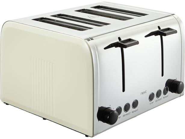 Next 4 Slice Toaster 438-634 front view