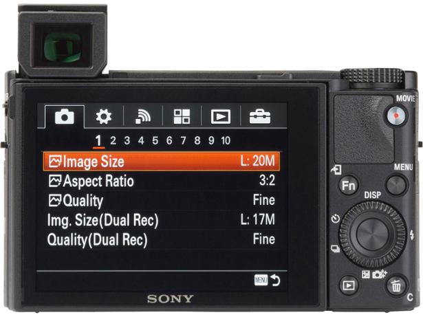 Sony Cyber-shot DSC-RX100 V - thumbnail rear