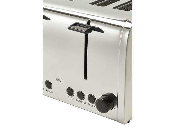 Next 4 Slice Toaster 438-634 - thumbnail side
