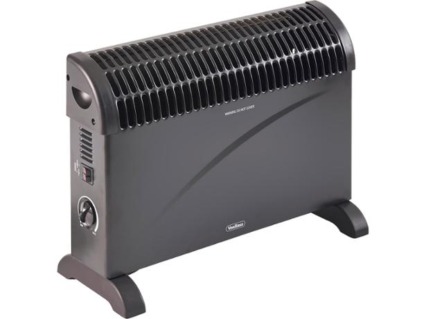VonHaus 2514044 Convector Heater 2kW VonHaus Convector Heater 2000W Black