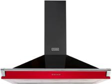 Stoves S900 Richmond Chimney and Rail Black and red