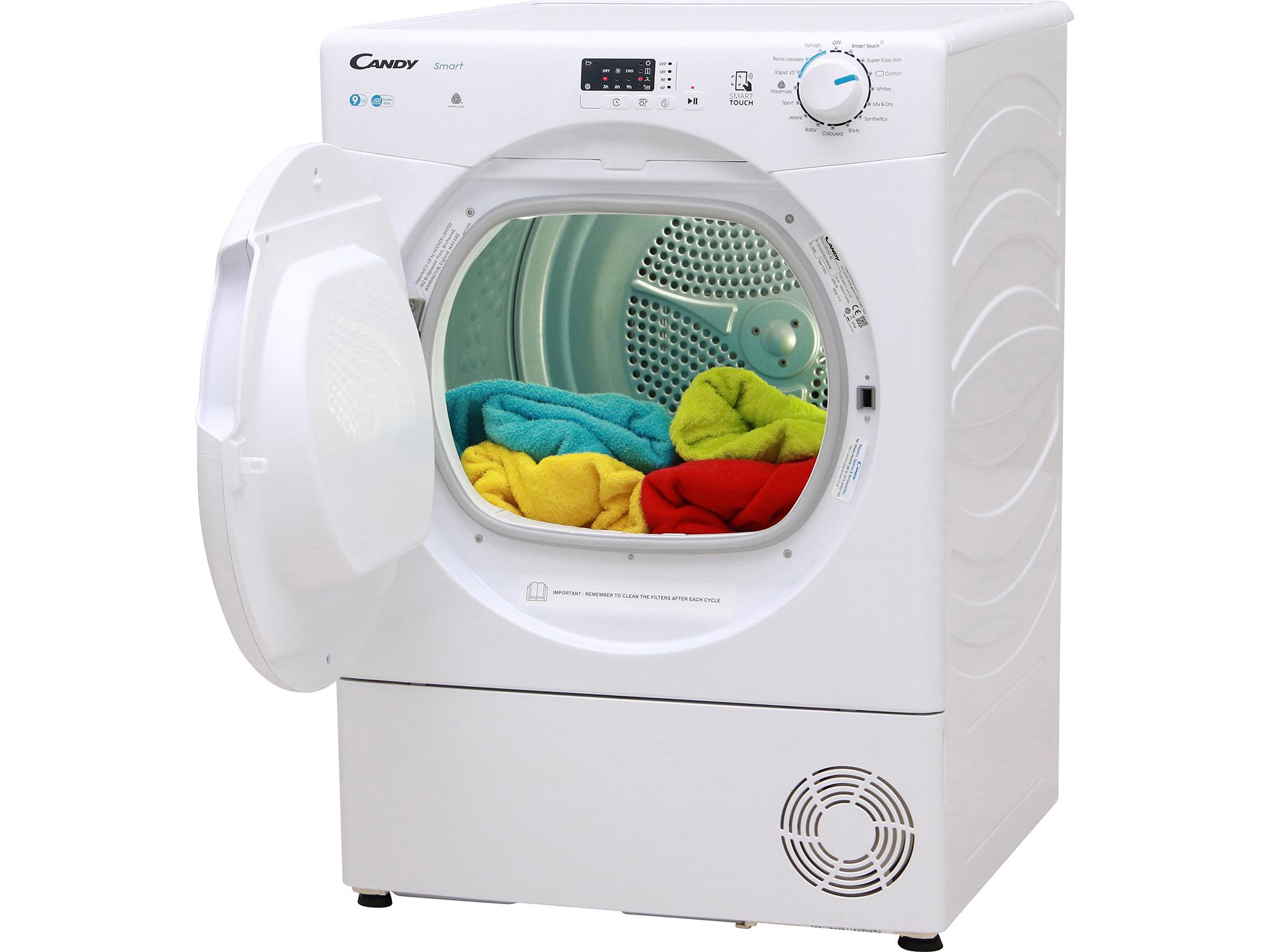 Candy CSEC9LF80 review Condenser Large Freestanding Tumble dryer
