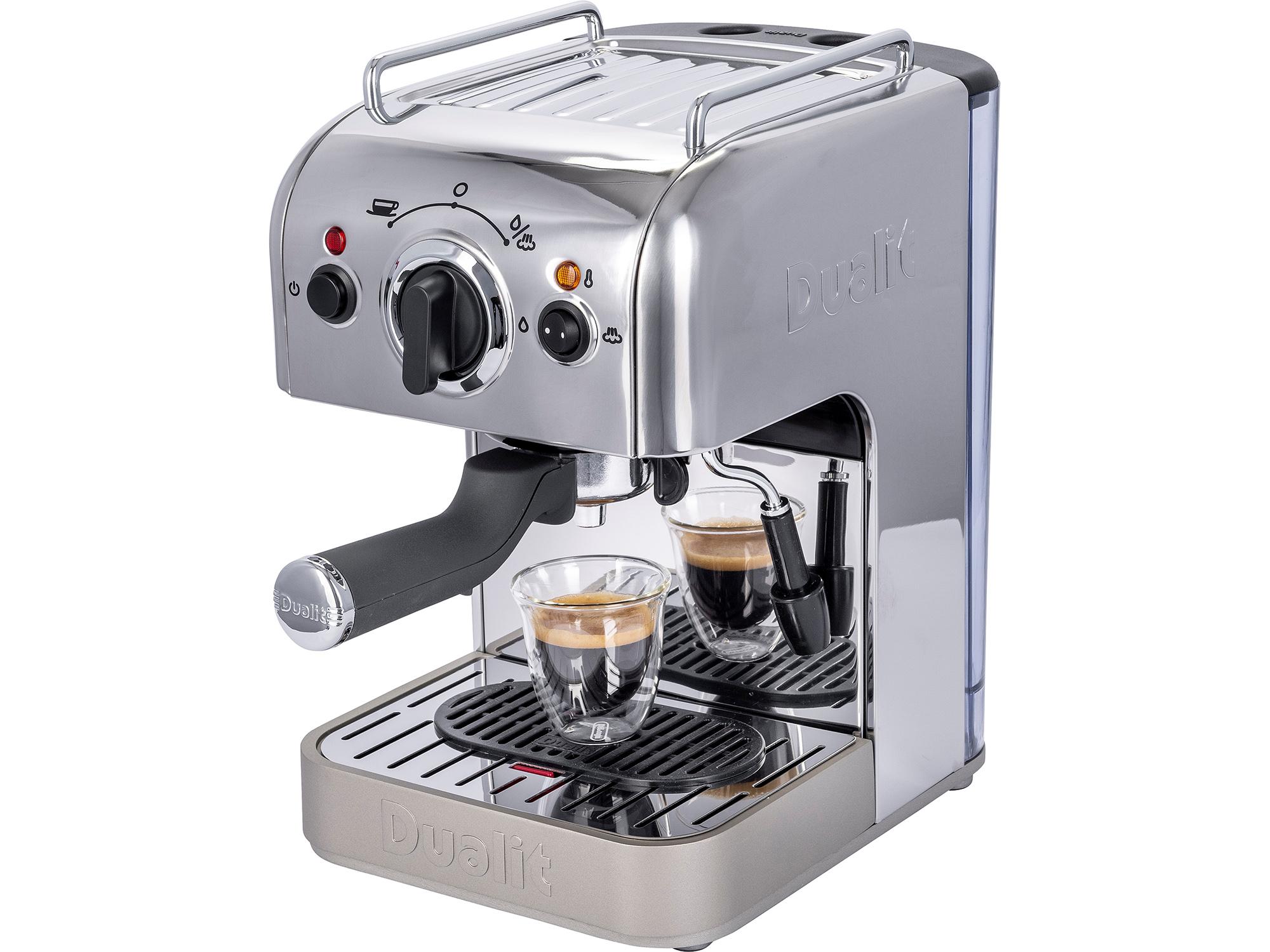 Silver Dualit 84440  3-in-1 Coffee Machine 