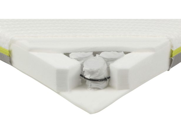 Ickle Bubba White Elegant Pocket Sprung Cot Bed Mattress