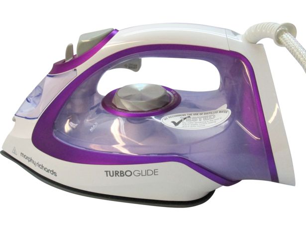 Morphy Richards Morphy Richards 302000 Turbo Glide Steam Iron Soleplate Glides Over All Fabrics 