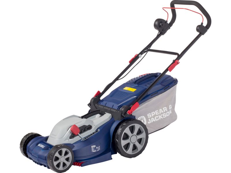 Spear & Jackson 37cm Corded Rotary Lawnmower - 1600W - thumbnail front