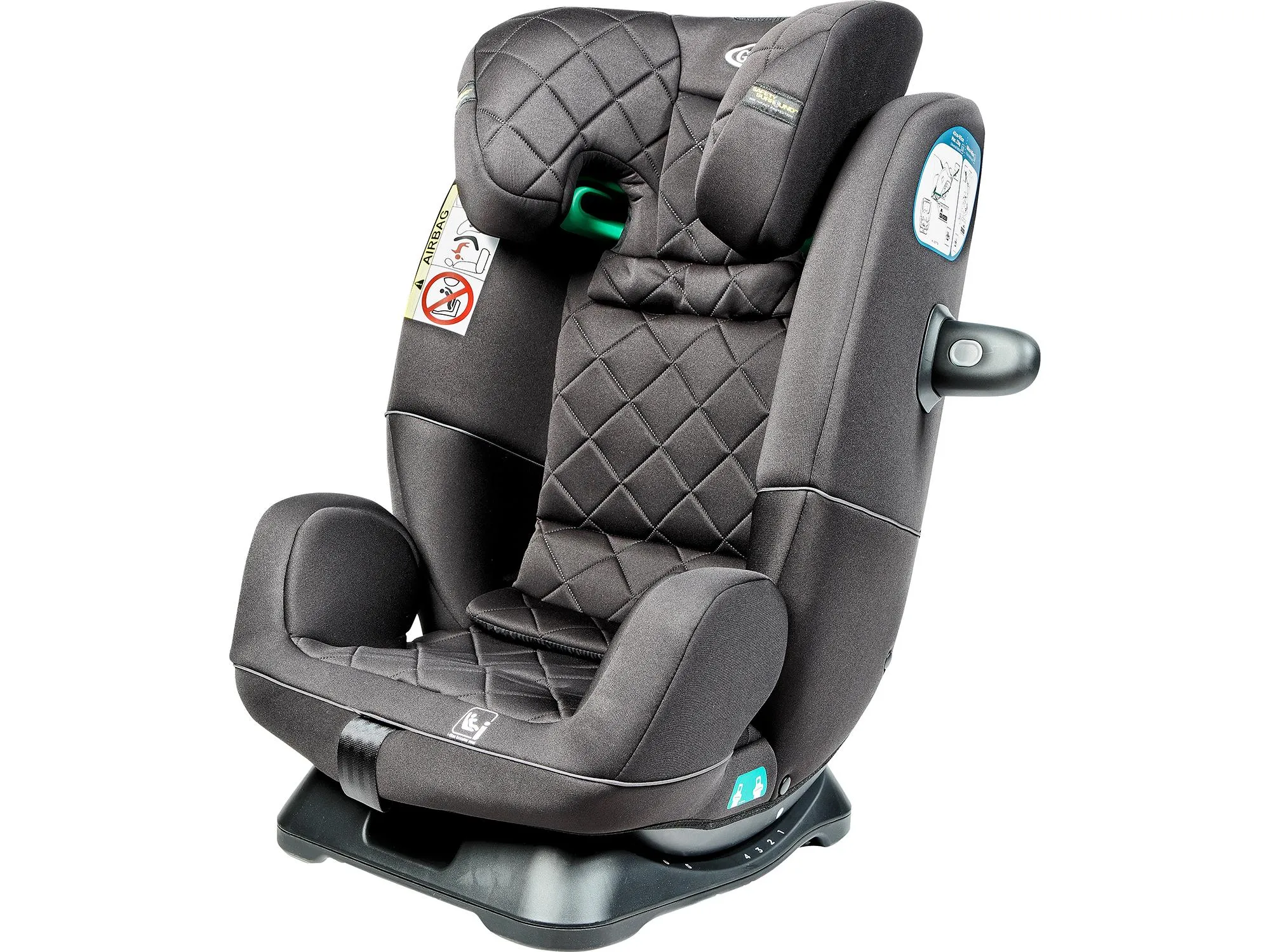 Graco SlimFit R129 review i-Size baby to child Belted installation