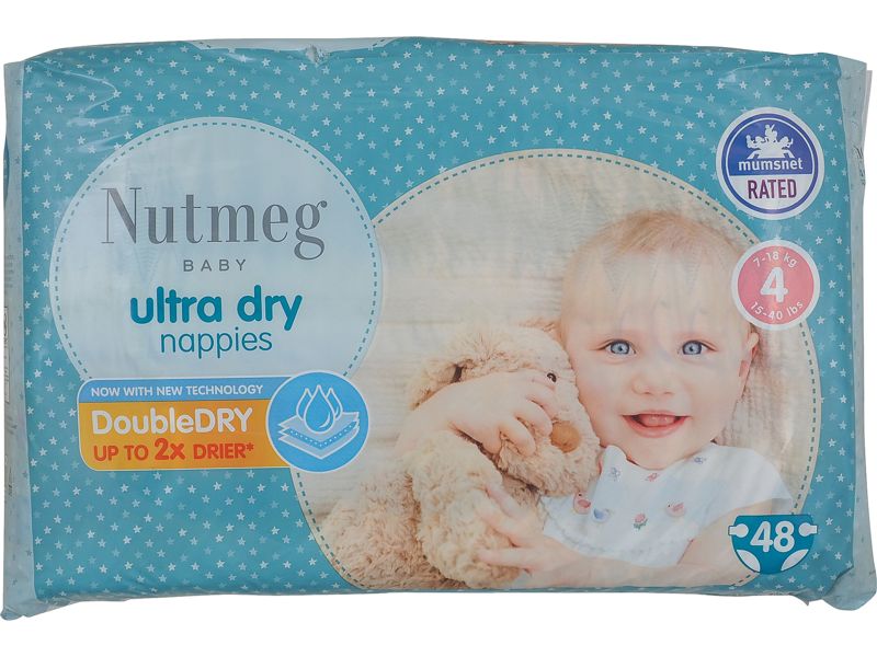 Morrisons Nutmeg Baby Ultra Dry front view
