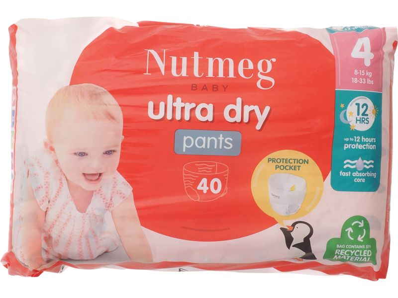 Morrisons Nutmeg Baby Ultra Dry Pants