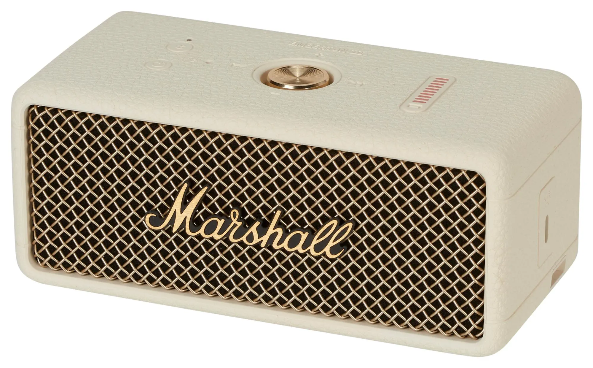 Marshall Emberton III ホワイト 最大32時間の連続再生可能なパワフルなポータブルスピーカー