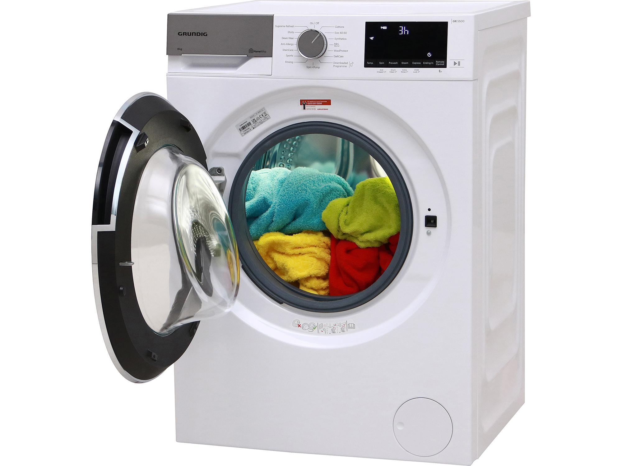 Grundig GW75841TW review Freestanding 8kg Washing machine Which?