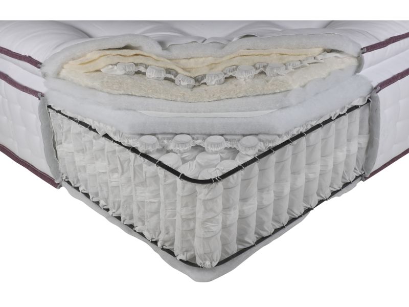M&S 4500 Luxury British Wool Pocket Spring Medium Pillowtop Mattress T1A8390S