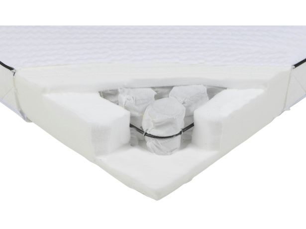 Silver Cross Quilted TrueFit Classic Cot Bed Pocket Sprung Mattress - thumbnail front