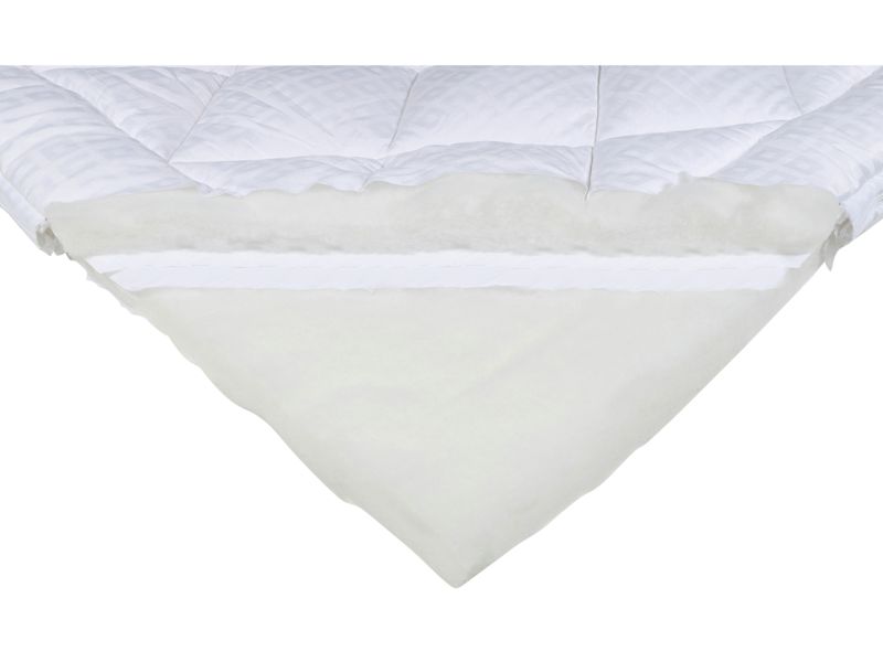 synthetic soft touch washable dual layer mattress topper
