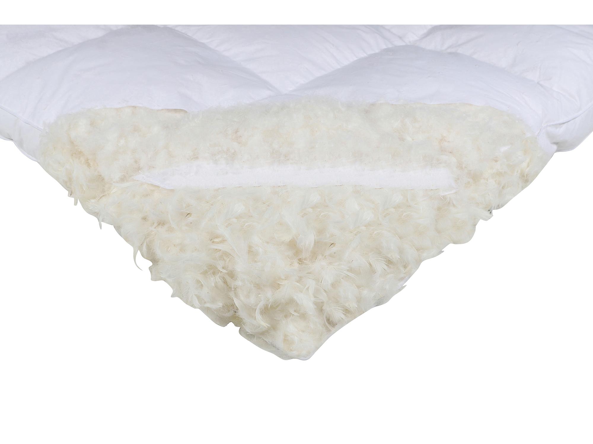 Soak&Sleep Goose Down Dual Chamber Mattress Topper review Feather