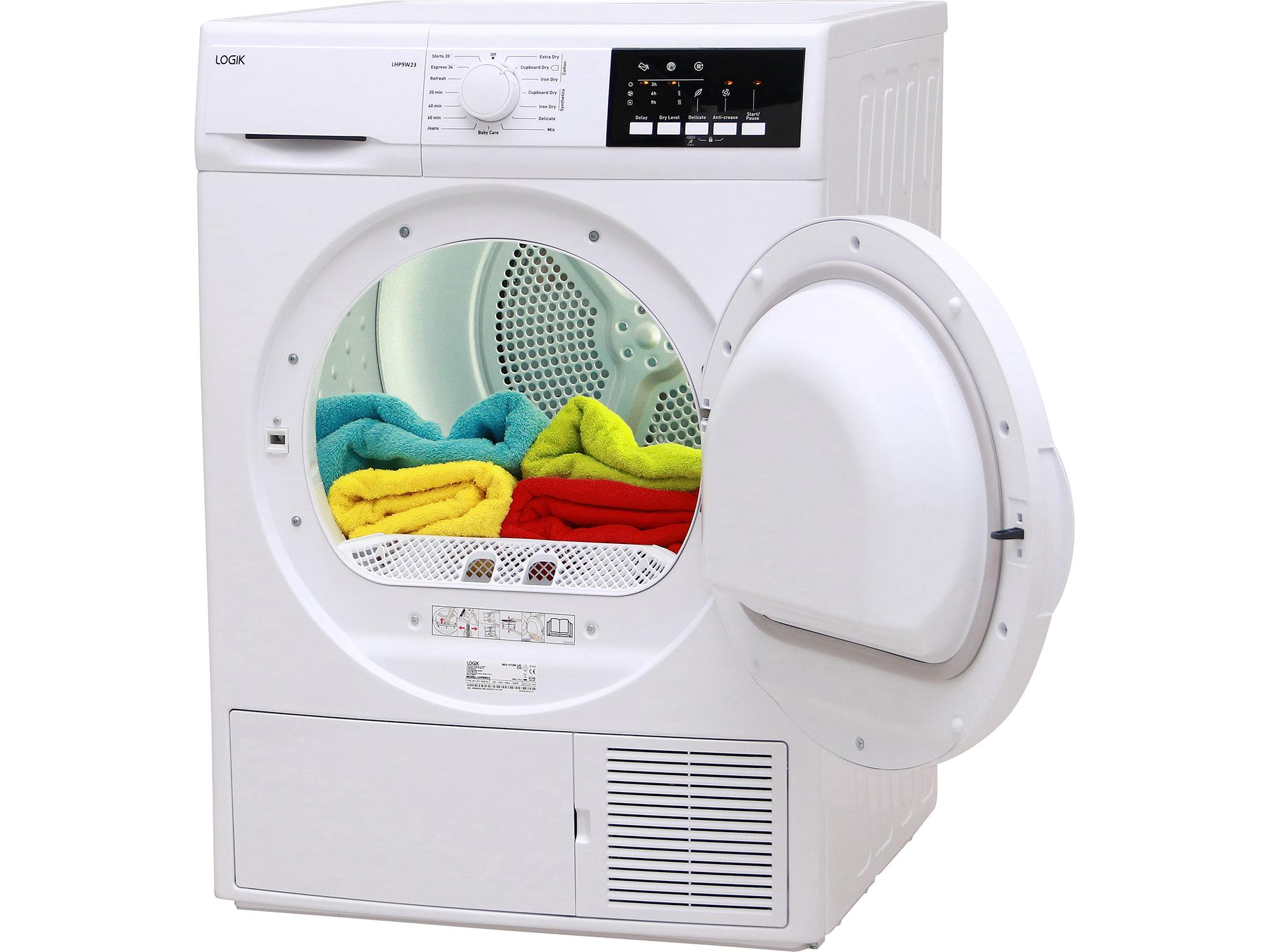 Logik LHP9W23 review Heat pump Large Freestanding Tumble dryer Which?