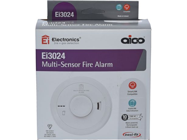 Aico AICO Ei3024 Multi Sensor Fire Alarm Detector Expiry 2030 