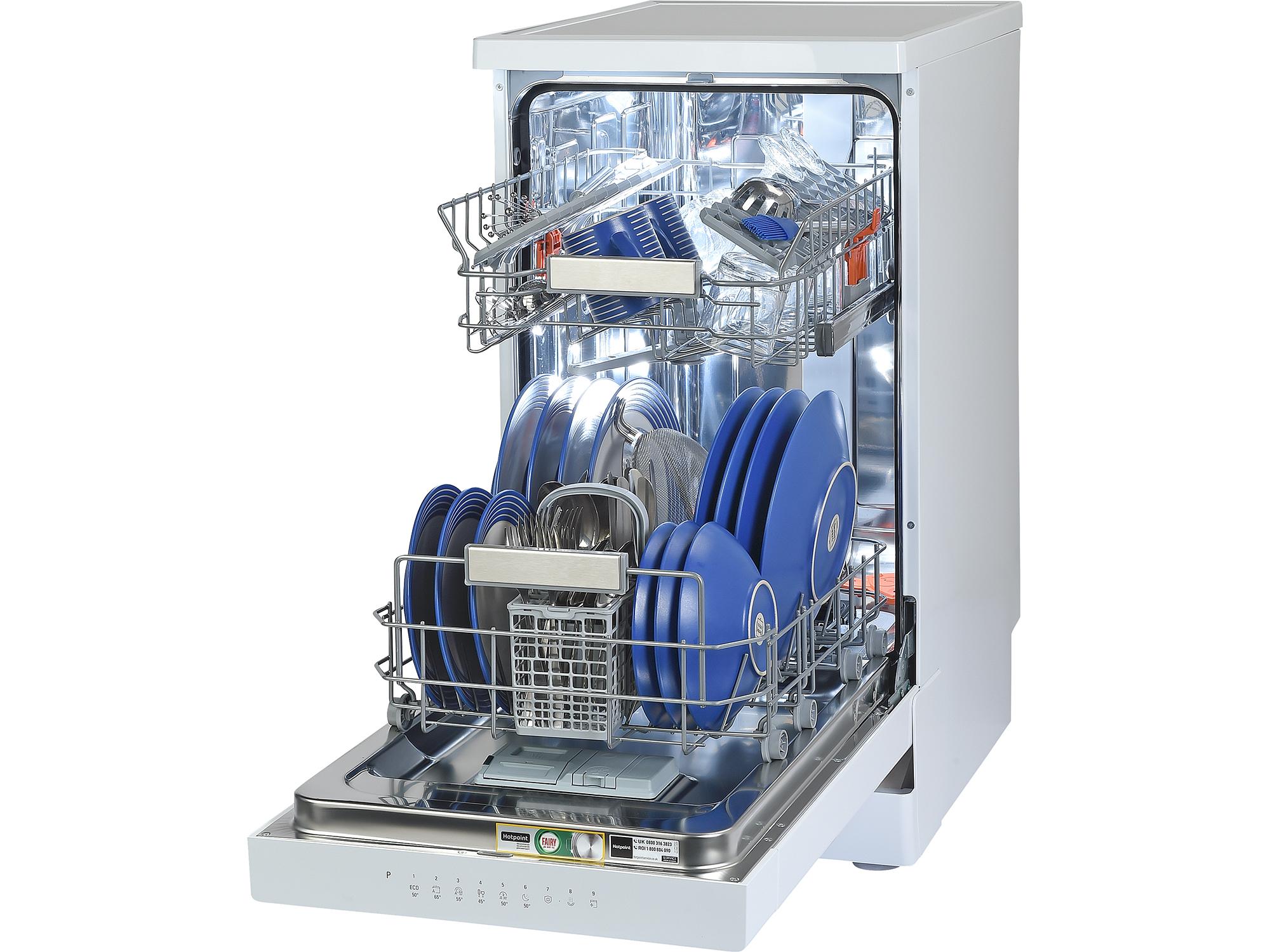 Hotpoint HSFO 3T223 W UK review Freestanding Slimline Dishwasher Which?