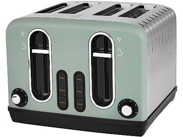 Asda George Home 4-slice green toaster