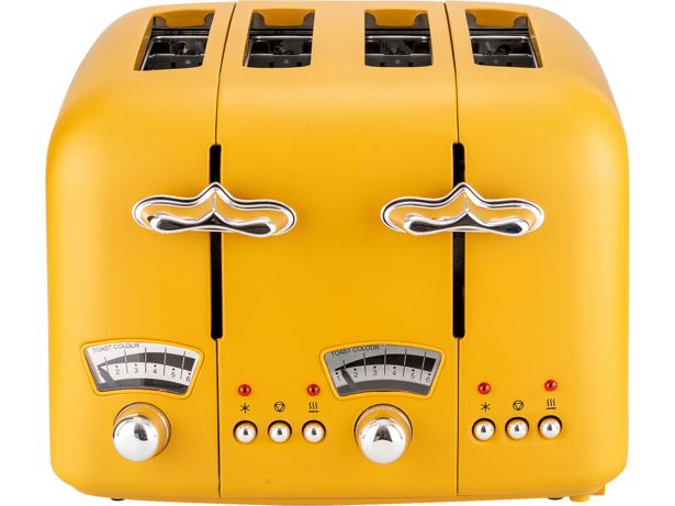 DeLonghi Argento Silva CT04.Y four-slice toaster - thumbnail rear