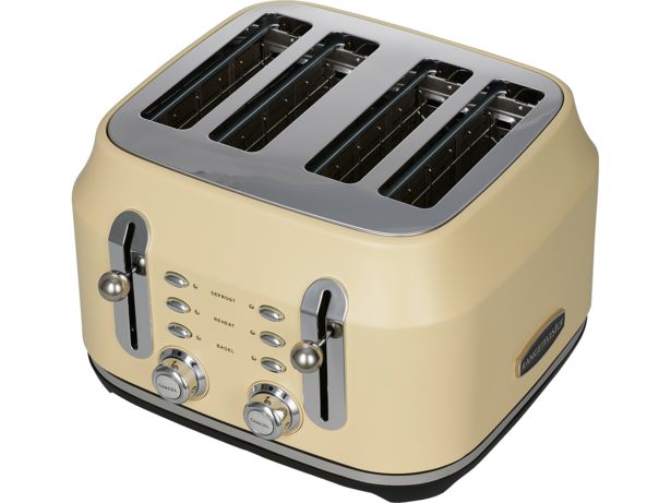 Rangemaster Classic Collection 4 slice toaster cream