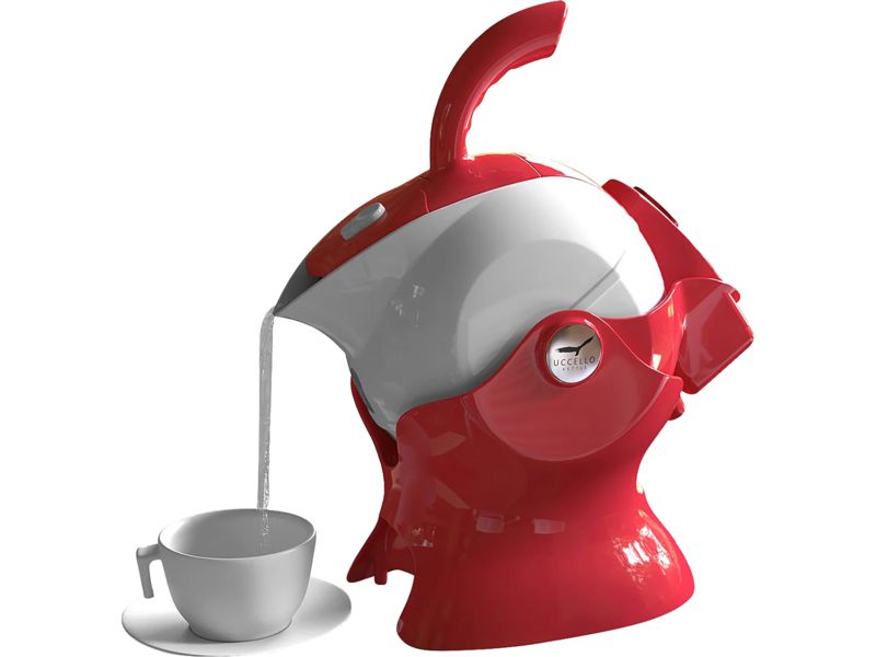 Uccello Tipping Kettle Red - thumbnail front