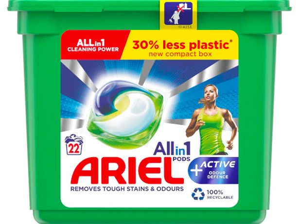 Ariel All-in-1 Pods + Active Odour Defence