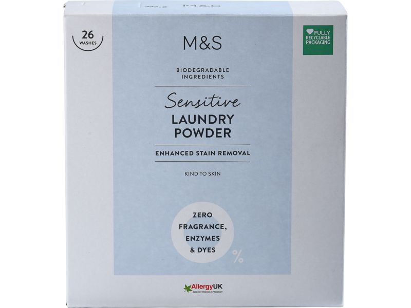 M&S Sensitive Laundry Powder - thumbnail front