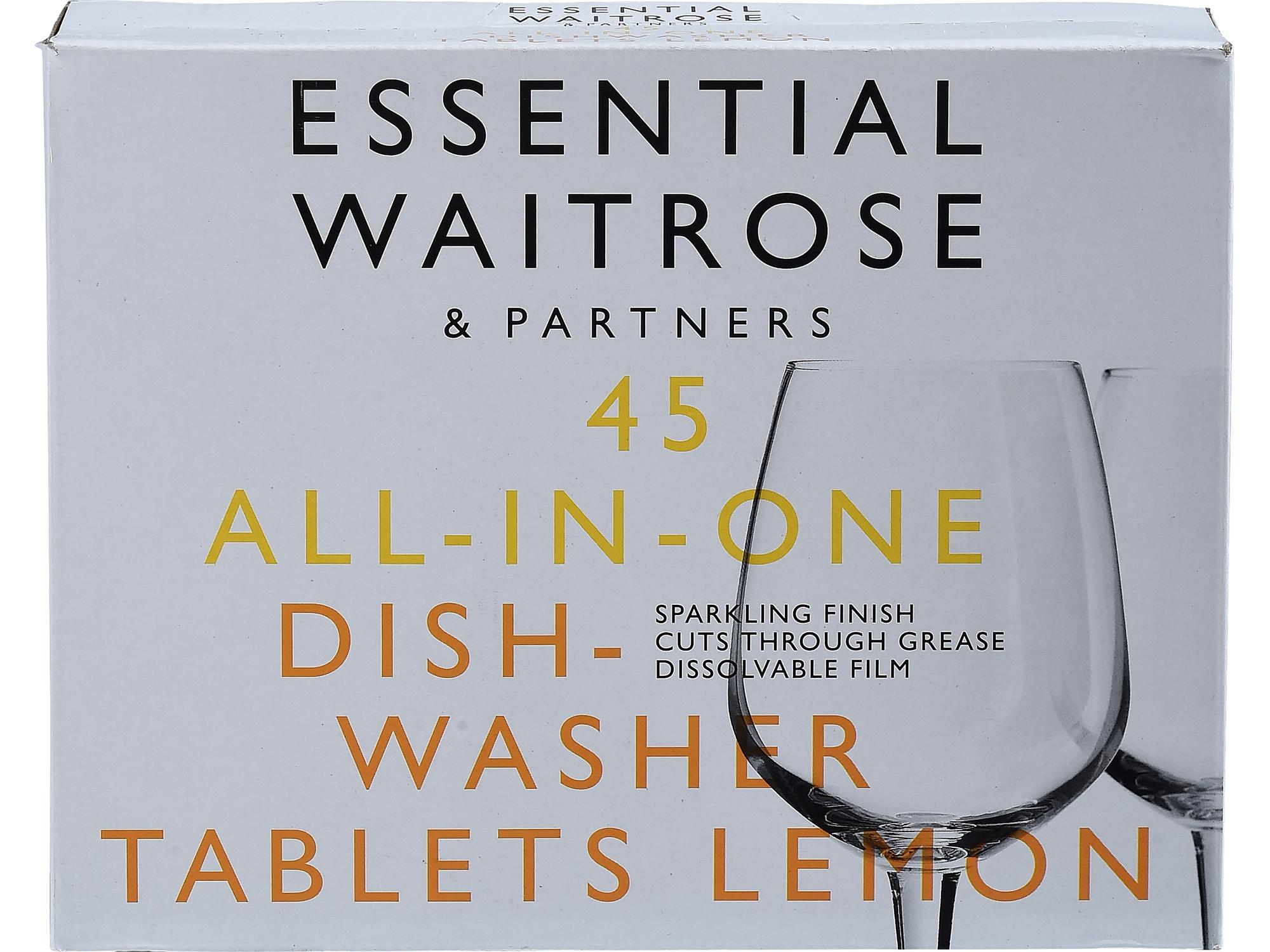 Waitrose Essential Waitrose All In One Dishwashing Tablets Lemon review