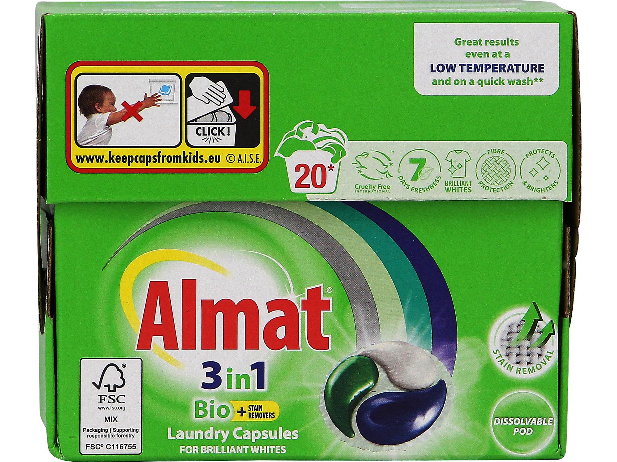 Aldi Almat Triple Chamber Sachets Bio review Bio 20 washes 16p per