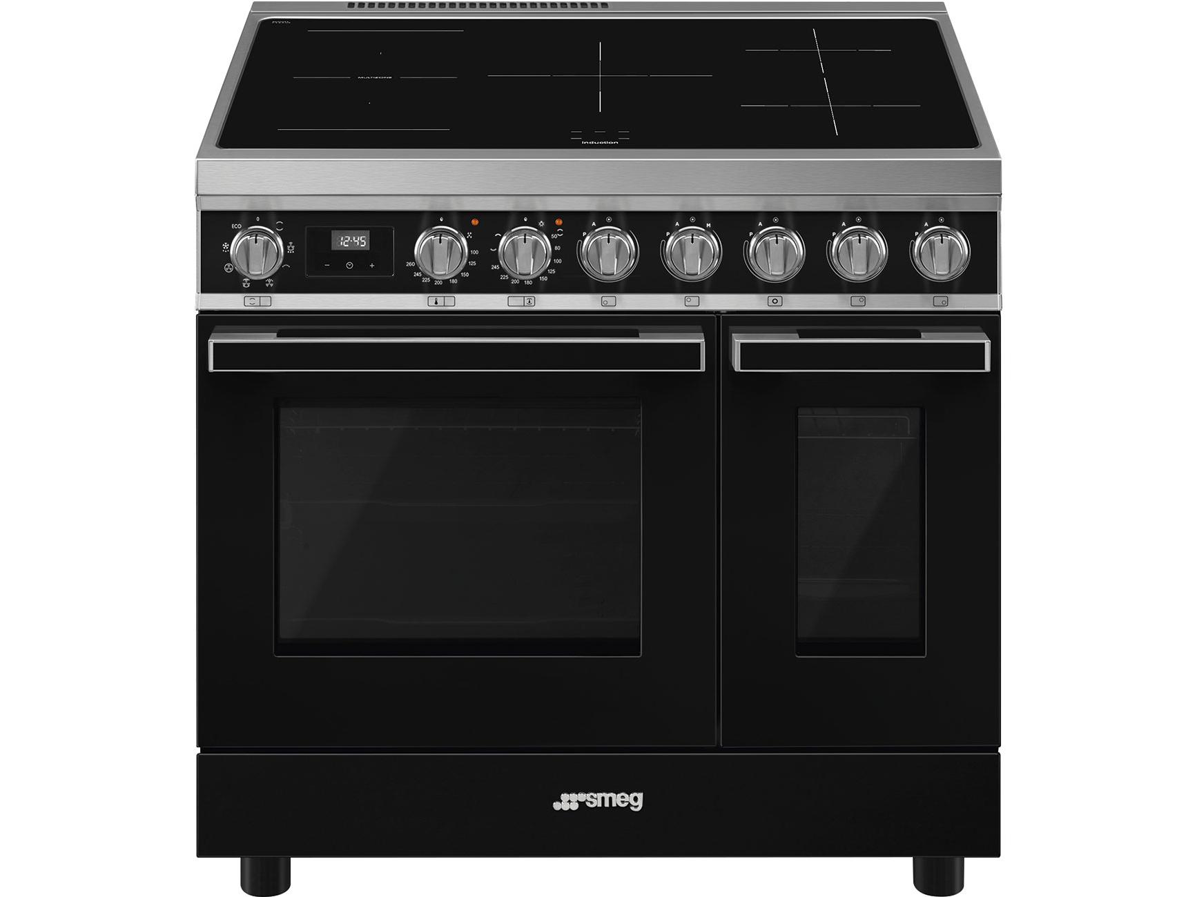 Smeg Portofino CPF92IMBL review Electric Induction 89cm Range cooker