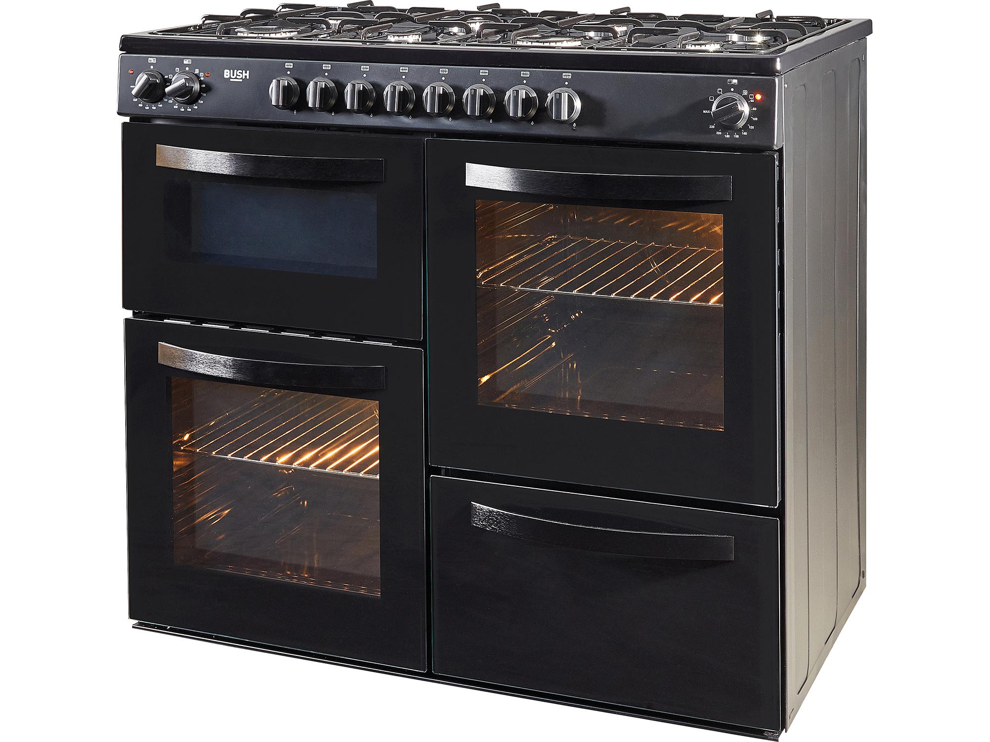 Bush BRC100DHEB review Dual fuel 100cm Range cooker Which?
