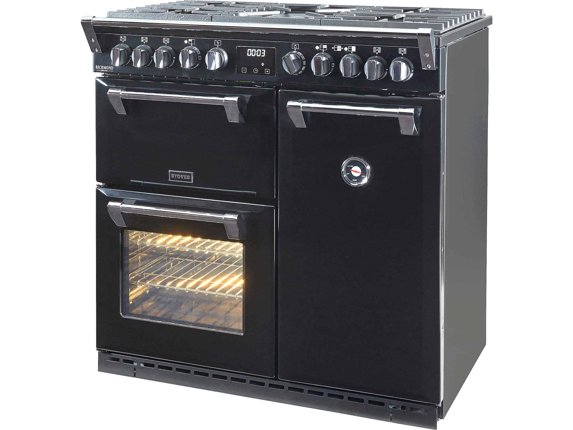 Stoves Richmond Deluxe Dual Fuel D900DF review Dual fuel 90cm Range