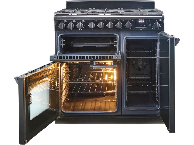 Rangemaster Classic Deluxe CLDL90DFPCBL/CM1 - thumbnail side