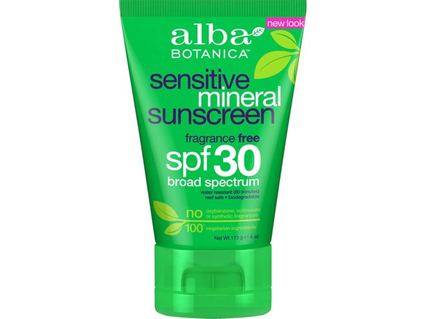 Alba Botanica Sensitive Mineral Fragrance Free SPF30 - thumbnail front