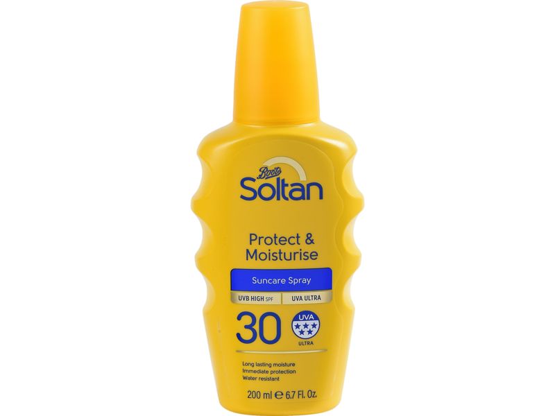 Boots Soltan Protect & Moisturise Spray, SPF30 - thumbnail front