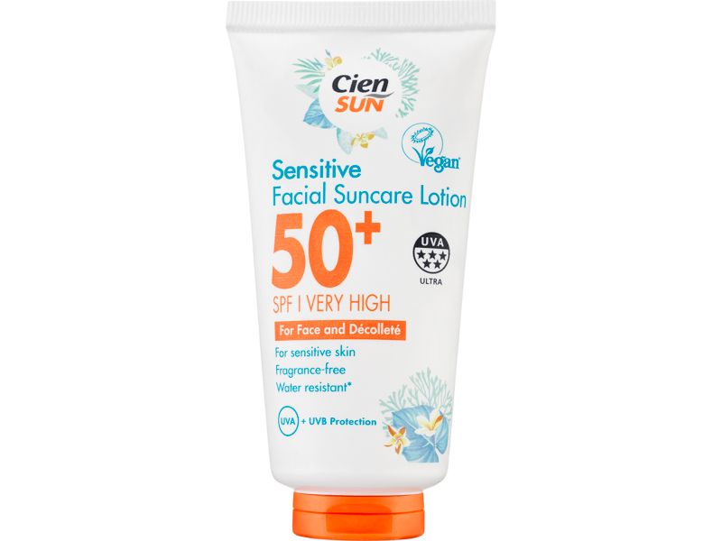 Lidl Cien Sun SPF50+ Sensitive Facial Suncare Lotion