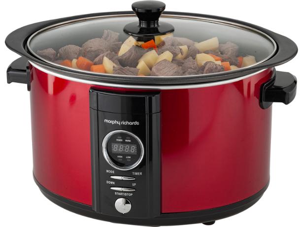 Morphy Richards Sear and Stew Digital Slow Cooker 6.5L 461012 Red Slowcooker 