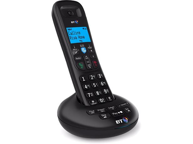 BT3570 BT 3570 Digital Cordless Single Telephone with Answer Machine In Black 